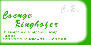 csenge ringhofer business card